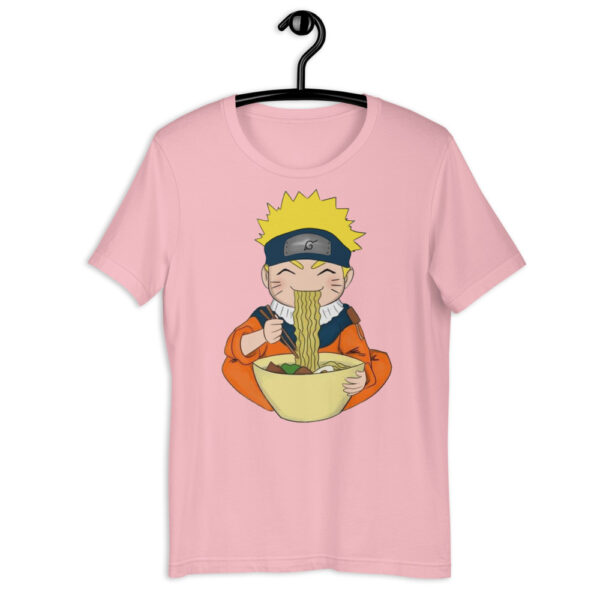  Cute Naruto Uzumaki Eating Noodles Unisex T-shirt