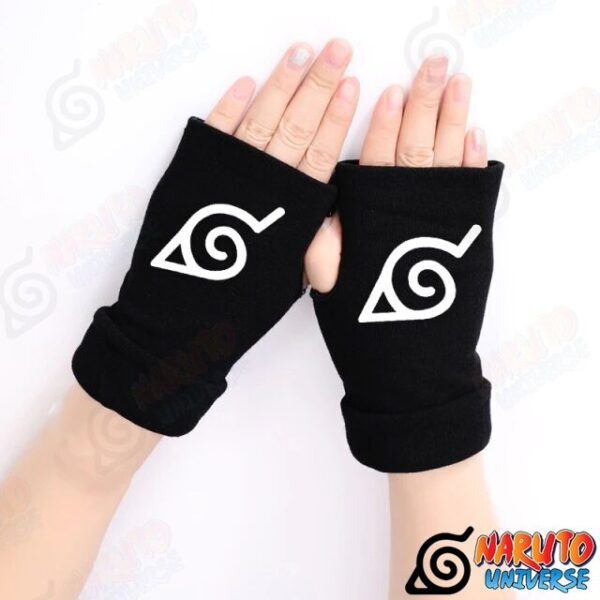 Anime Gloves Konoha Leaf