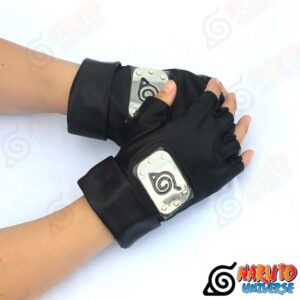 WerNerk Anime Naruto Gloves Cosplay Gloves Fingerless Gloves Half Finger Printed Gloves Gift for Anime Fans H11 