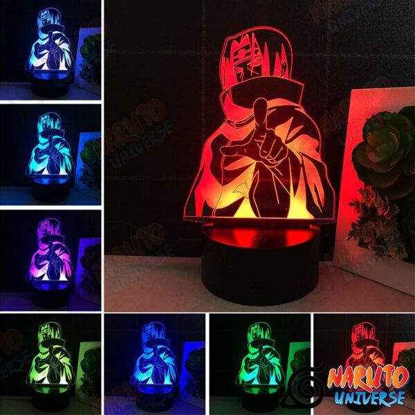 Naruto Lamp 3D Kakashi Sensei Colorful LED Night Light - Naruto Merch by naruto-universe.com