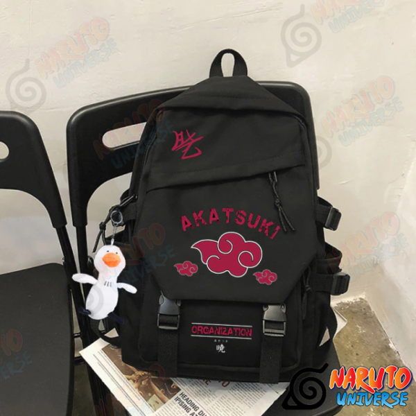 Naruto Bag Akatsuki Red Cloud Backpack - Naruto Merch by naruto-universe.com