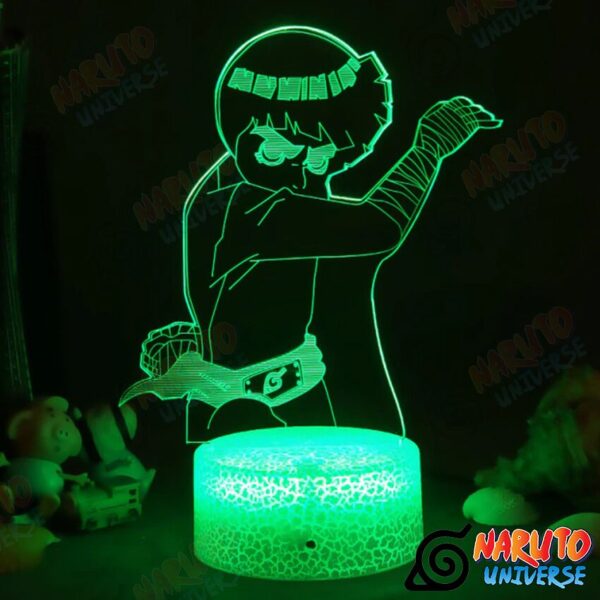 Naruto Lamps Rock Lee 3D Colorful LED Night Light - Naruto Merch by naruto-universe.com