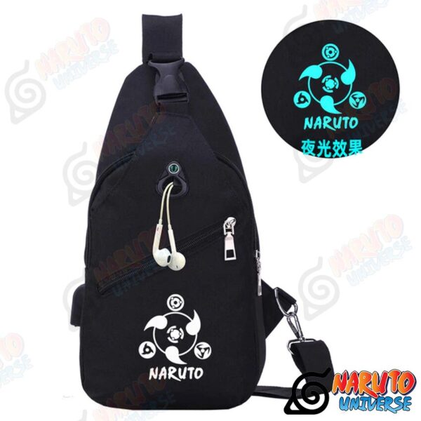 Naruto Messenger Bag Three Tomoe (Shoulder Bag Luminous) - Naruto Merch by naruto-universe.com