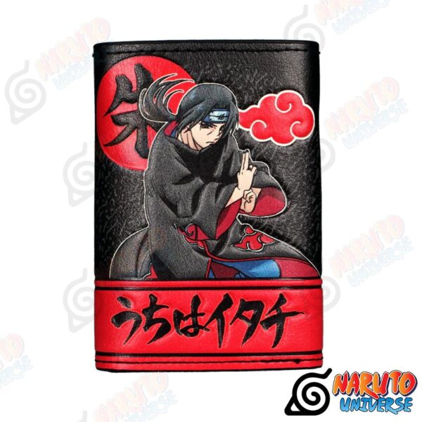 Naruto Tri-fold Chain Wallet Itachi Akatsuki Cosplay - Naruto Merch by naruto-universe.com