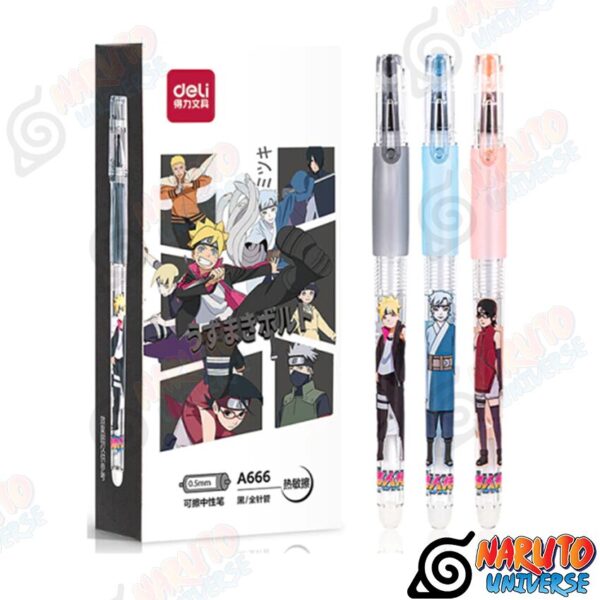 Naruto Pen Boruto Uzumaki (0.5mm Gel Pen - 3PCS) - Naruto Merch by naruto-universe.com