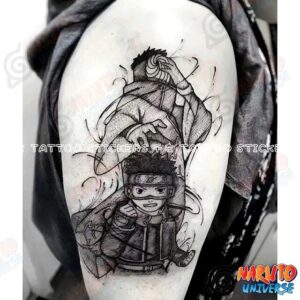 Uchiha Obito Bakufu Ranbu Tattoos - Naruto Merch Universe