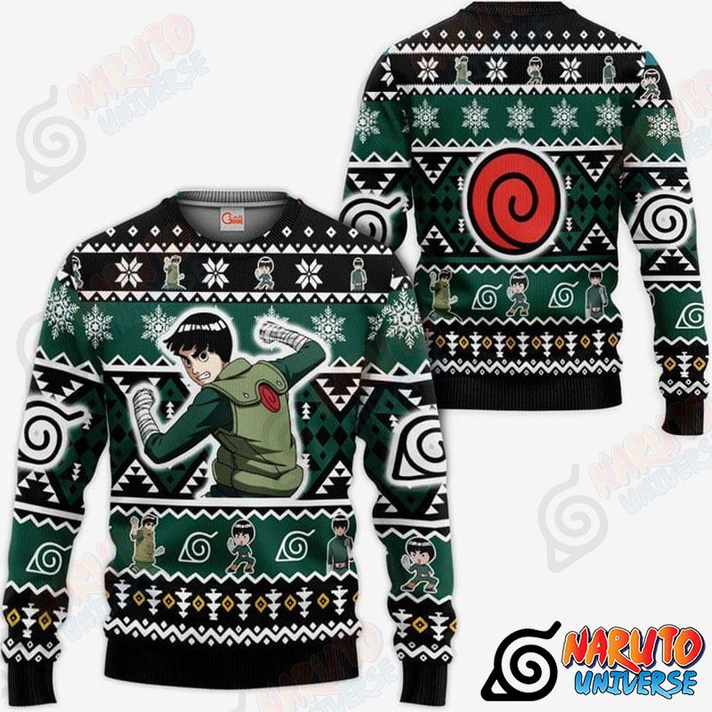 Naruto Rock Lee Ugly Christmas Sweater