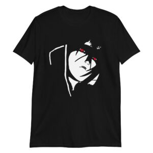 Itachi Face Black and White Shirt