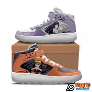 Hinata And Naruto High Top Air Force Shoes