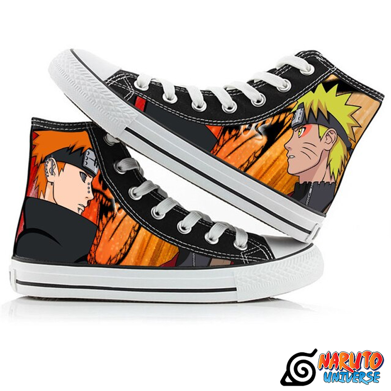Pain And Naruto Custom Shoes